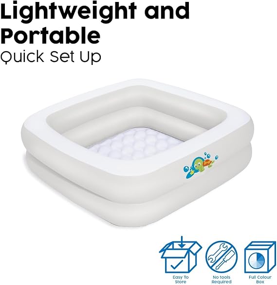 Piscine gonflable carrée pour bébé 0- 3 ans