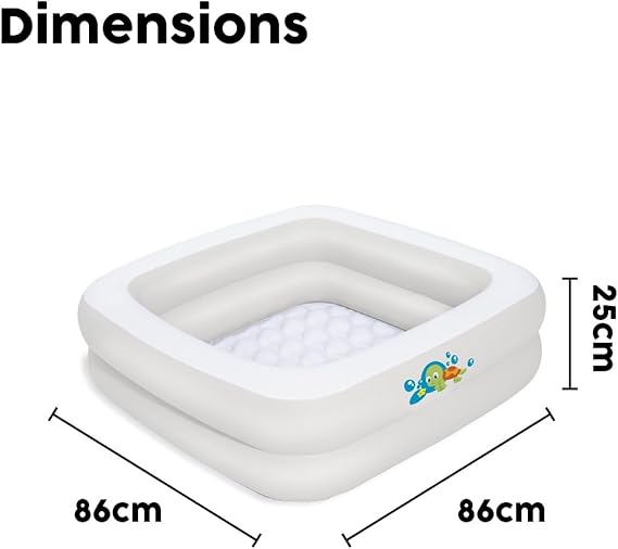 Piscine gonflable carrée pour bébé 0- 3 ans